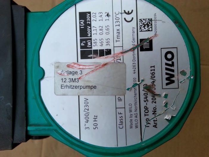Pompa Wilo Top-S 40/10 400V używana z gwarancją