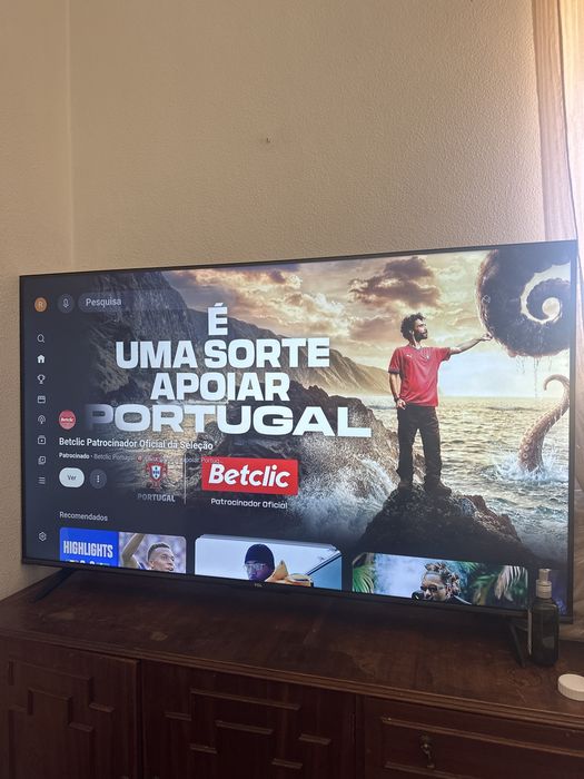 Tv 55 polegadas pouco tempo de uso