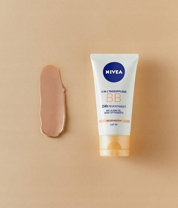 nivea bb krem 5w1 nawilżający spf15 odcień ciemny