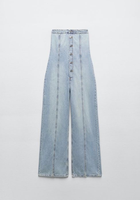 Zara,новий жіночий джинсовий комбінезон р.л