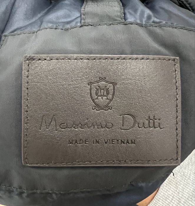 Blusão impermeável Massimo Dutti azul escuro
