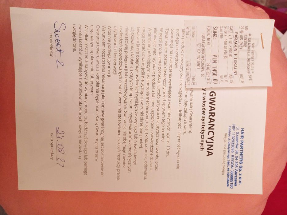 Ciemnobrązowa, piękna peruka, jak nowa, ROKOKO. Cena ostateczna