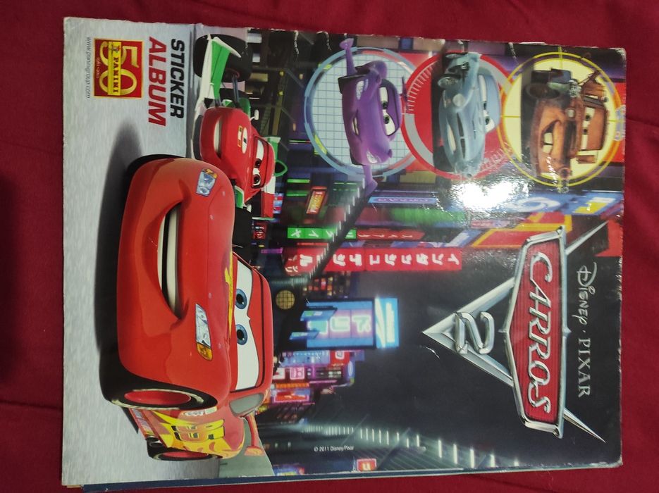 Caderneta carros 2 cars