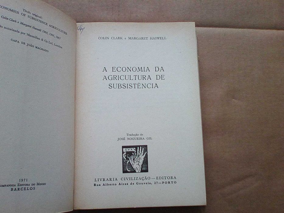 A economia da agricultura de subsistência