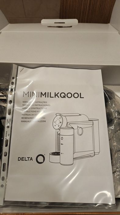 máquina de café de cápsulas delta q mini milk qool