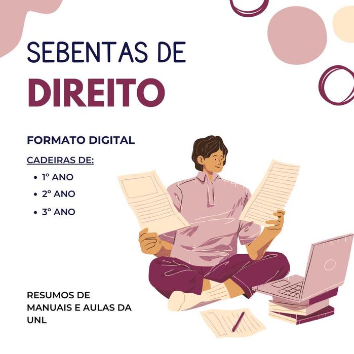Sebentas/Apontamentos de Direito (Formato Digital)