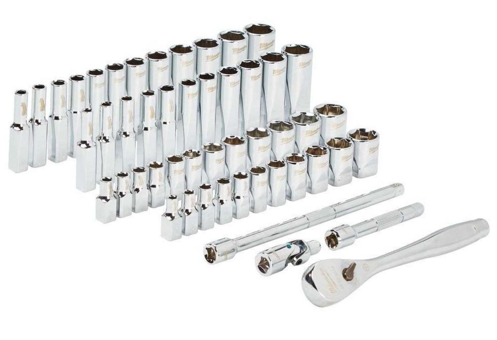 Набір метричних і дюймових головок Milwaukee 1/4" 50 шт (4932464944)