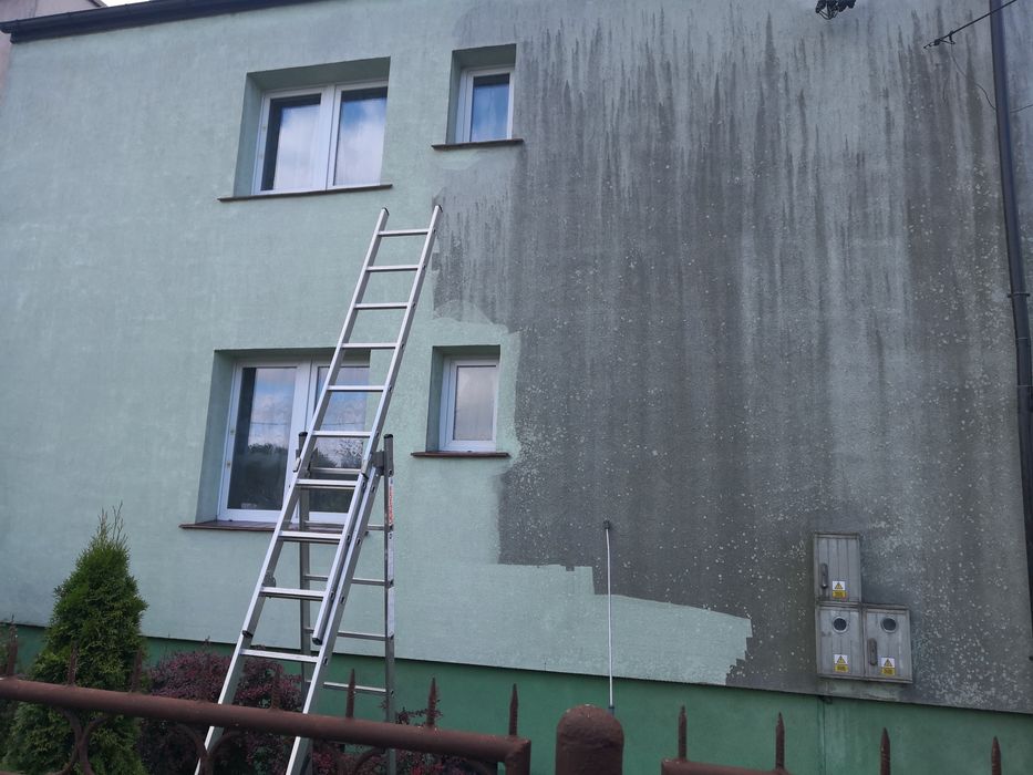 Mycie czyszczenie kostki brukowej elewacji ogrodzeń