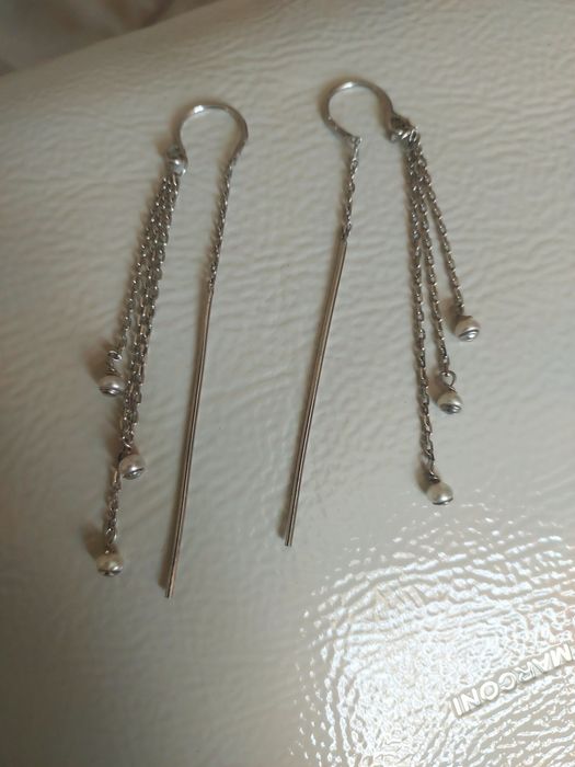 Срібні сережки протяжки
