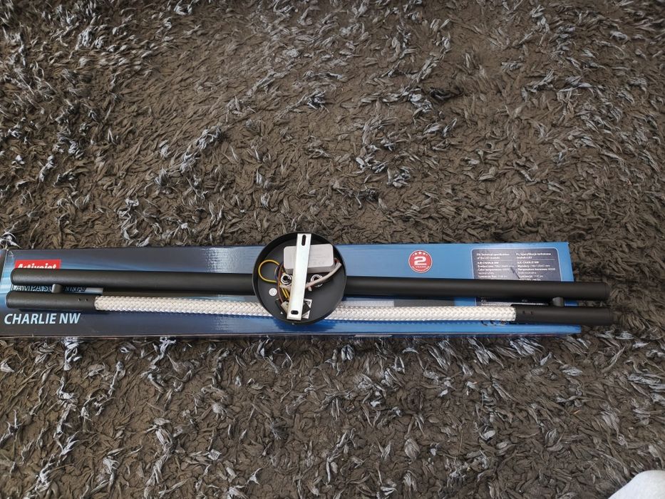 Nowoczesny kinkiet ścienny LED Activejet CHARLIE NW 80cm czarny NOWY