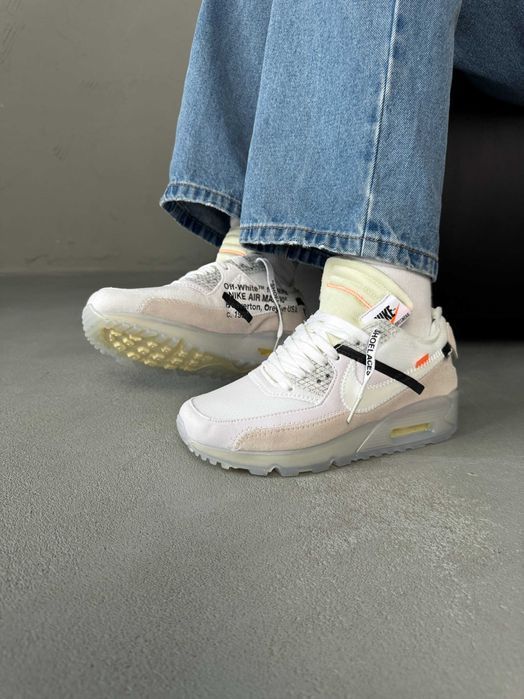 Чоловічі Кросівки Off-White x Nike Air Max 90 GPX White 45