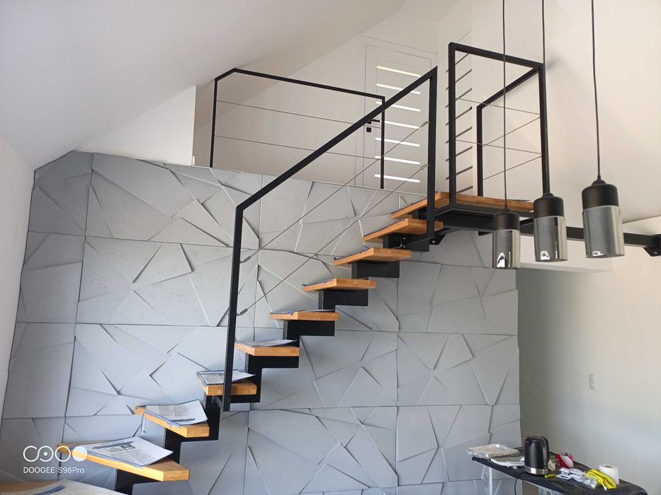 Schody, konstrukcja metalowe spawanie barierki balustrady