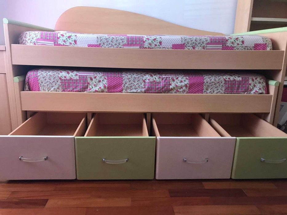 Conjunto de 2 camas para crianças/adolescentes