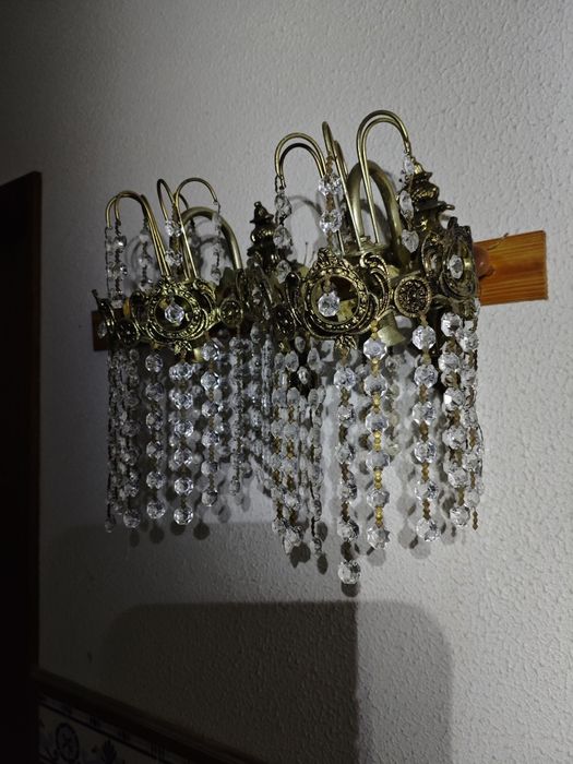 Candeeiros cristal parede
