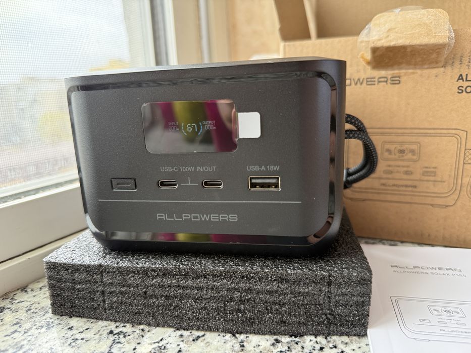 Портативна зарядна станція ALLPOWERS P100 LiFePO4 (100W, 99.2Wh) — Нова!