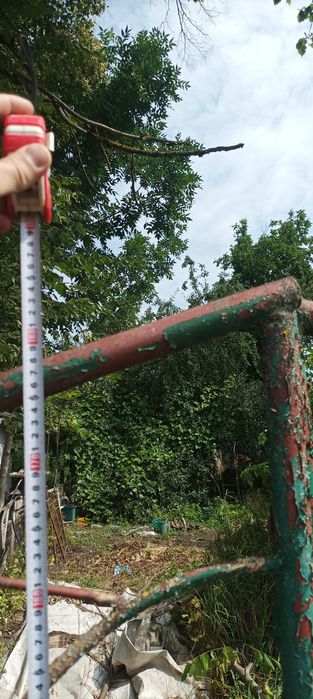 Стальні ворота з хвірткою