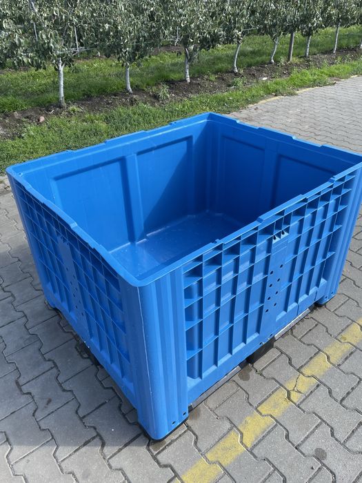 Skrzyniopalety plastikowe pełne 3 płozy 430zł netto|KISTEN|Palox|ATEST