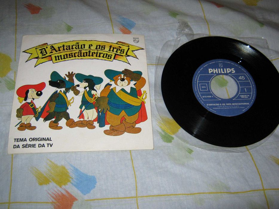 D'artacão e os três moscãoteiros vinil single