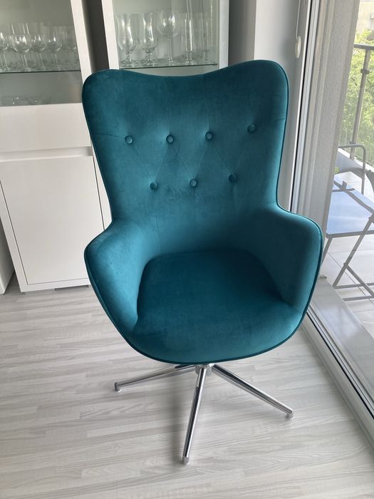 Fotel obrotowy, stan idealny + nowa poduszka