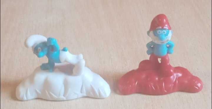 Figurki Smerfy Papa Smerf i Osiłek