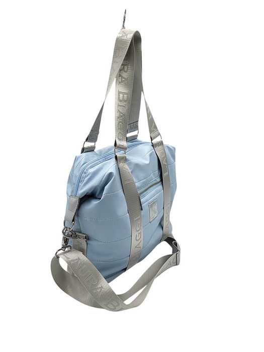 Torebka torba damska pikowana LAURA BIAGGI niebieski błękit