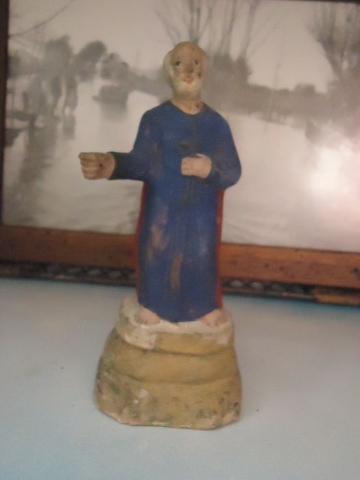 Saint Anthony Figurine in Clay