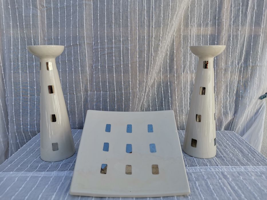 Castiçais e porta chaves