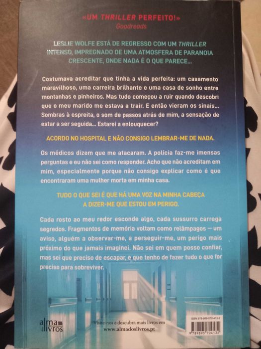 O Hospital de Leslie Wolfe Lido 1 vez
13€ portes editoriais incluídos