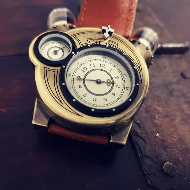 Steampunk Styled Tesla Analog Watch