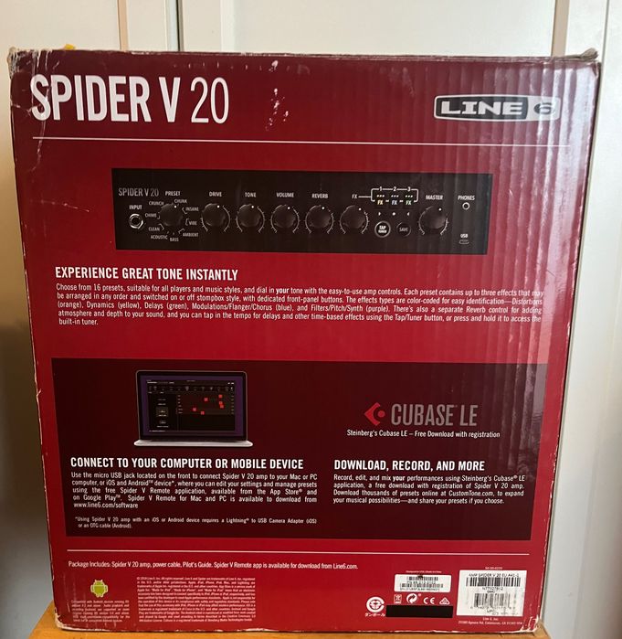 Amplificador de Guitarra line 6 Spider V 20 MK II