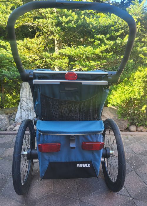 Thule Chariot Cross 1 Majolica Blue PAKIET ZIMA Śpiworek, Jogger