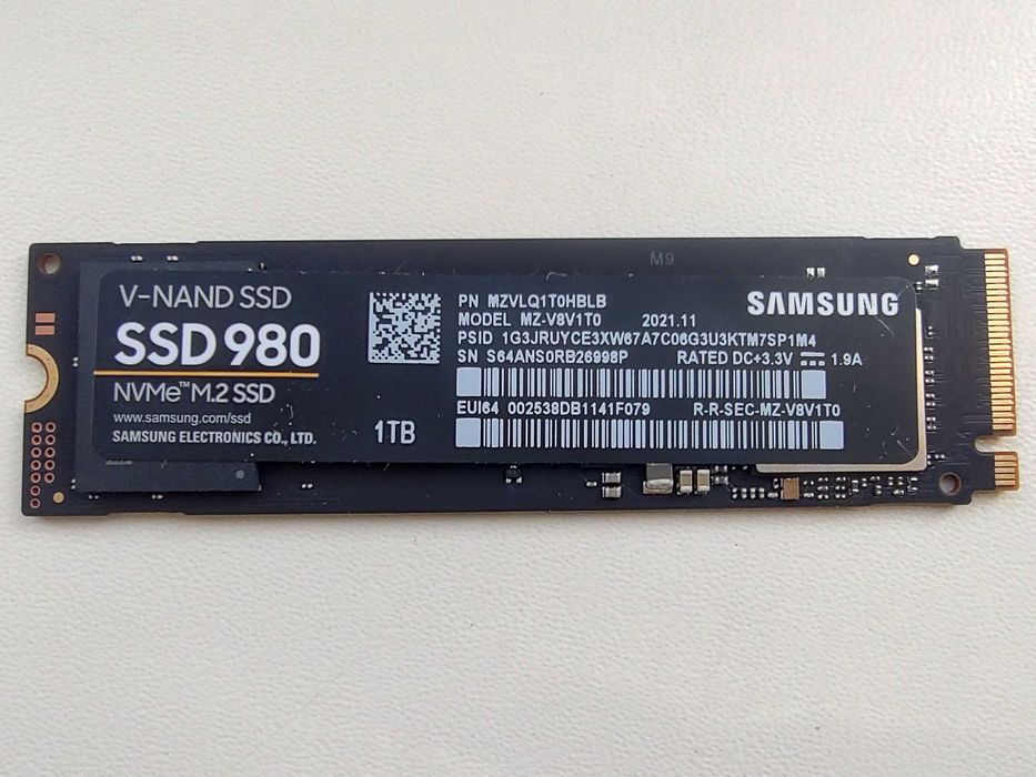 SSD диск Samsung 980 1TB m2 V-NAND (MZ-V8V1T0) Nvme 2280 NEW!