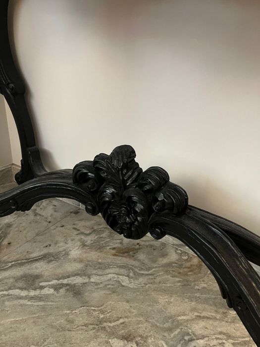 Móvel Consola Barroca / Rococó – Preto Lacado Alto Brilho (Exclusivo)