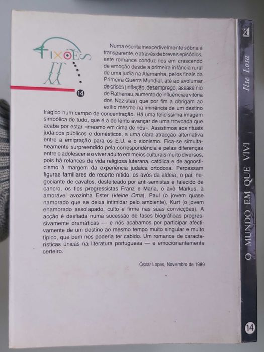 O Mundo Em Que Vivi - Ilse Losa