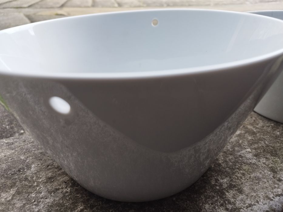 Saladeiras de cerâmica não vai no fogão e microondas