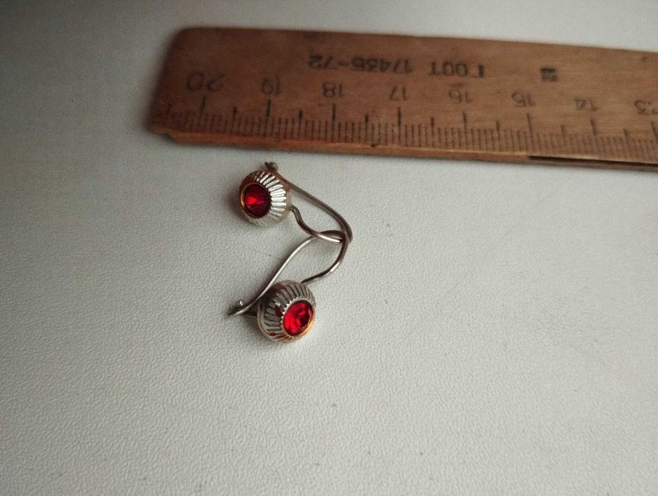 Сережки бижутерія з клеймом