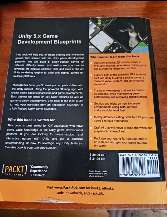 Unity 5.x Game Development Blueprints