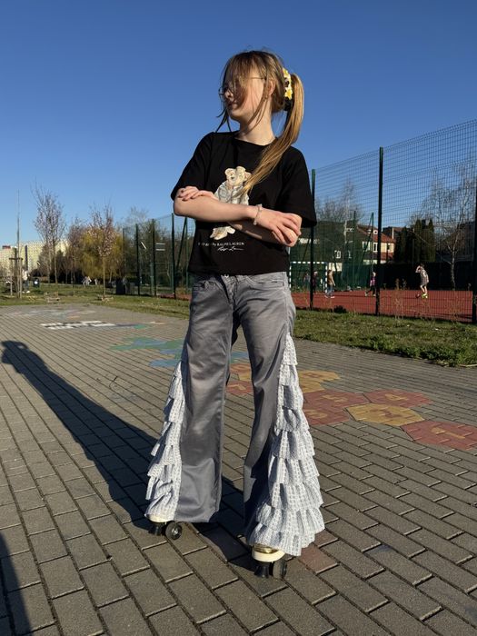 Spodnie z falbanami