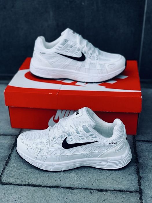 Nike P-600 мужские подростковые найки на лето / кожаные красивки найк / кросовки Найк п6000 Найк аир макс Лето 2026 / кроссовки белые мужские п 6000
