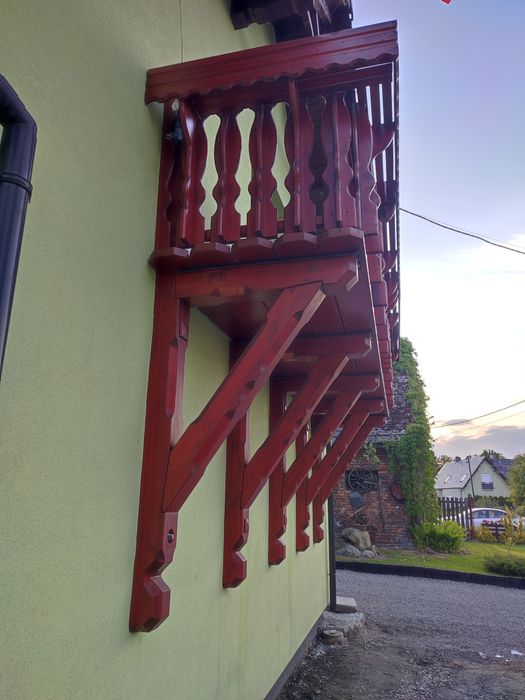 Balkon drewniany gotowy