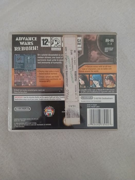 Advance Wars Dark Conflict Nintendo DS Completo