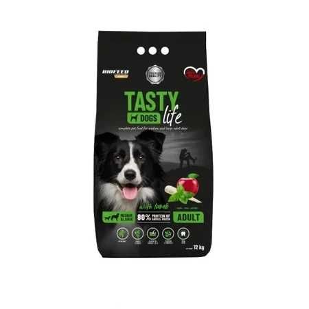 Biofeed Tasty Dog Life karma z jagnięciną, wołowiną, kurczakiem 12kg