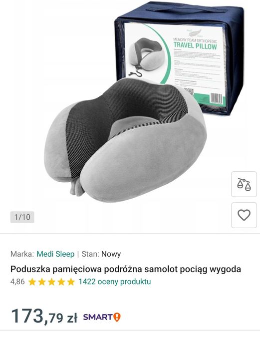 Poduszka podróżna Medi sleep