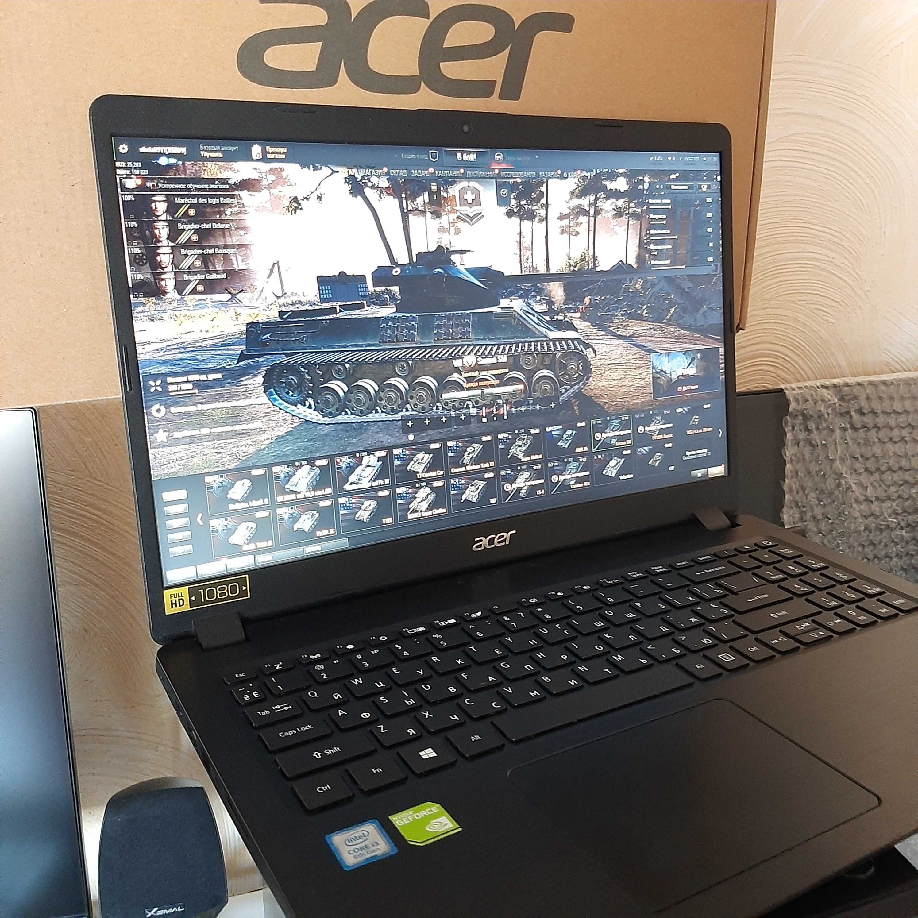 Ноутбук мощный игровой i5 8пок 8x3.9 8gb DDR4 MX 150 2gb DDR5 Acer i5 ...