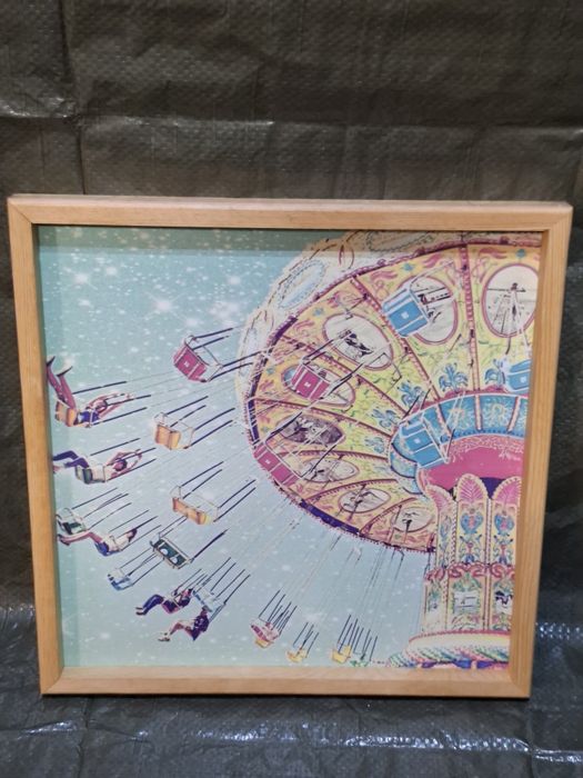 Obrazek na ścianę Karuzela w ramce 40x40cm