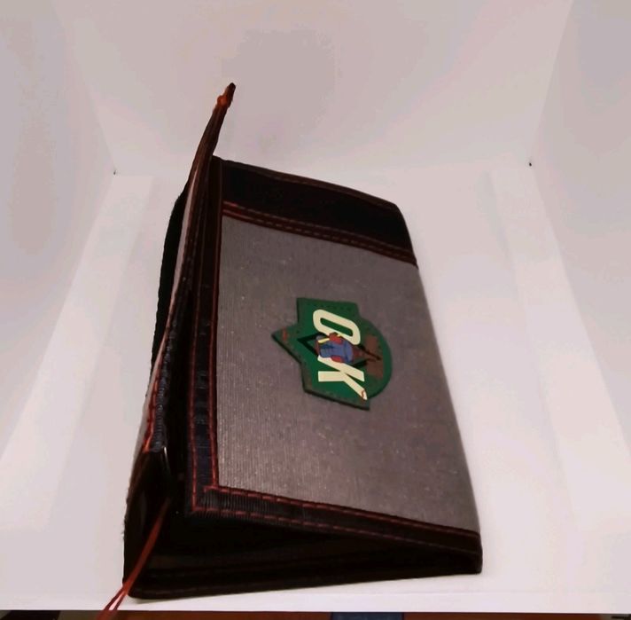 Carteira Coca‑Cola Vintage 1992 OK Hockey Goalie Fecho Velcro Nova OS