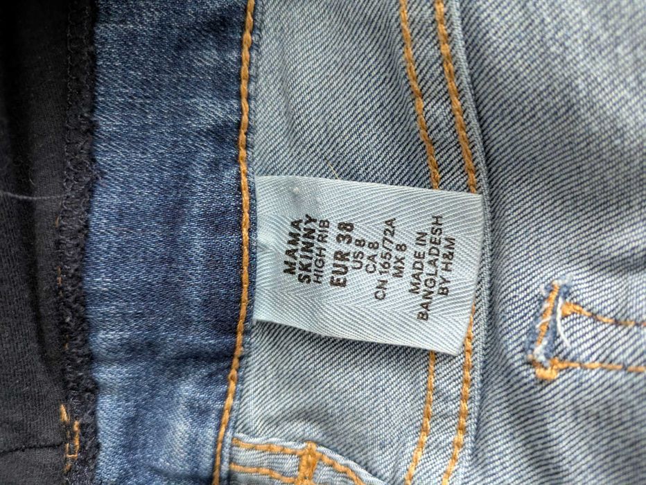 Jeansy ciążowe H&M (EUR 38)