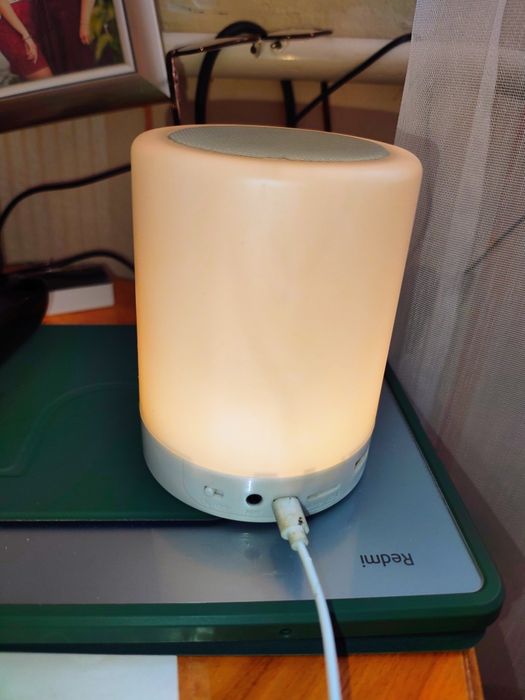 Колонка  bluetooth НОВА ПІДСВІТКА лампа акамуляторна