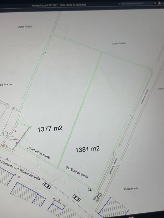 Terreno Urbano 1377m² com Vista Mar – Vila Nova, Ribeira da Areia