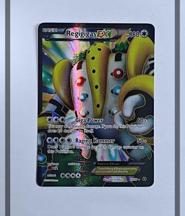 Regigigas Ex Missprint on the back 99/99 NXD Pokemon ENG-LP